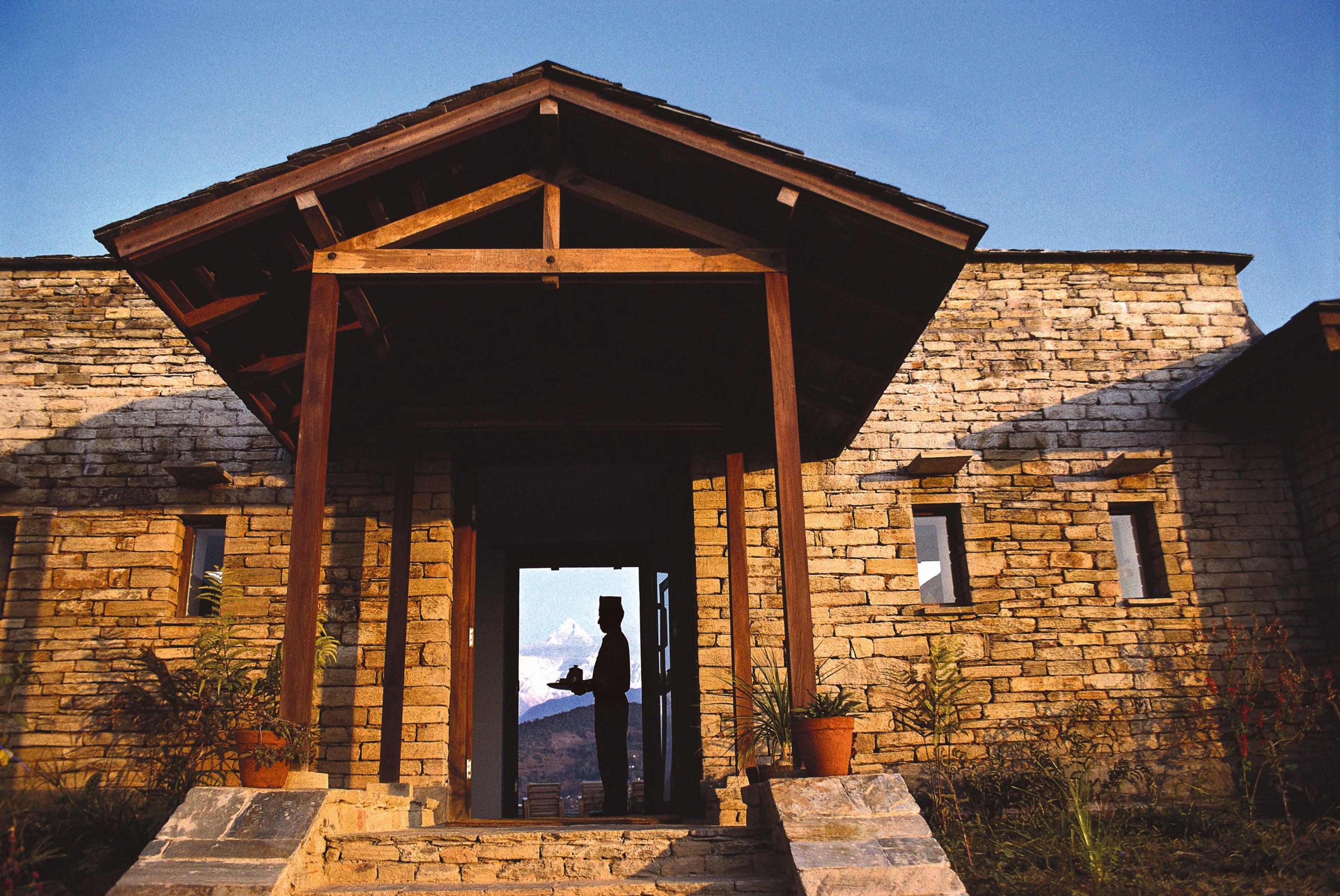NP - Tiger Mountain Pokhara Lodge - Lodge Exterior - Main Entrance.jpg